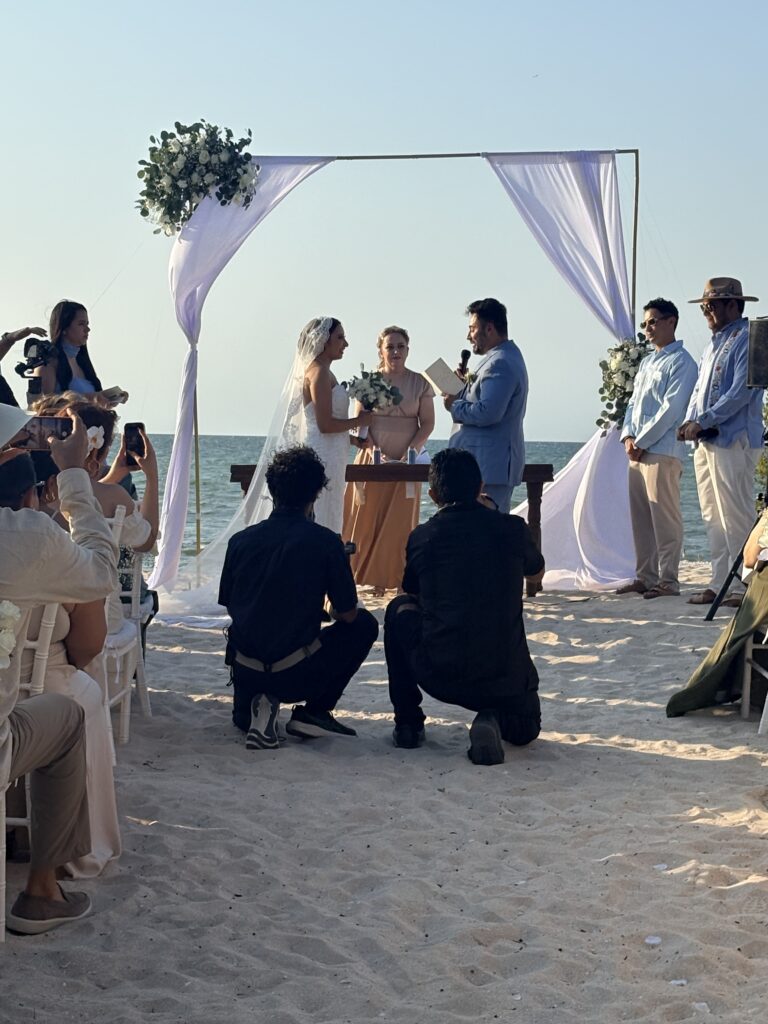 Boda en la playa Chicxulub